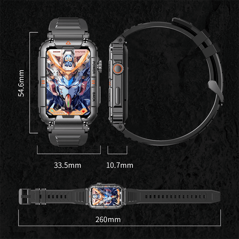 Miro Smartwatch - Multifunctionele Smartwatch - Waterdicht & Fitness Tracker - Unisex - Sorata