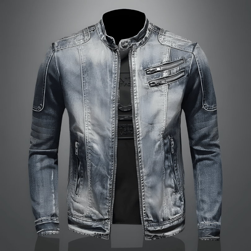 Monsur | Heren Jas | Retro Spijkerjas | Vintage kledingstijl | Casual Denim Jas - Sorata