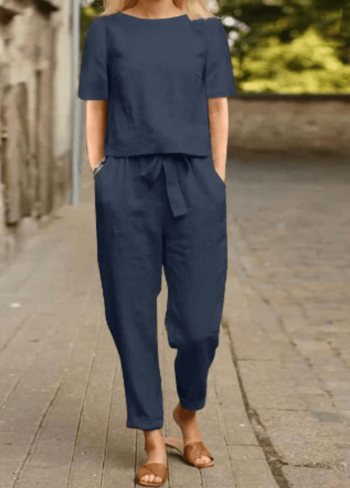 Nadia - Dames Kleding - Tweedelig Set Dames - Comfort en Stijl - Casual Elegantie - Sorata