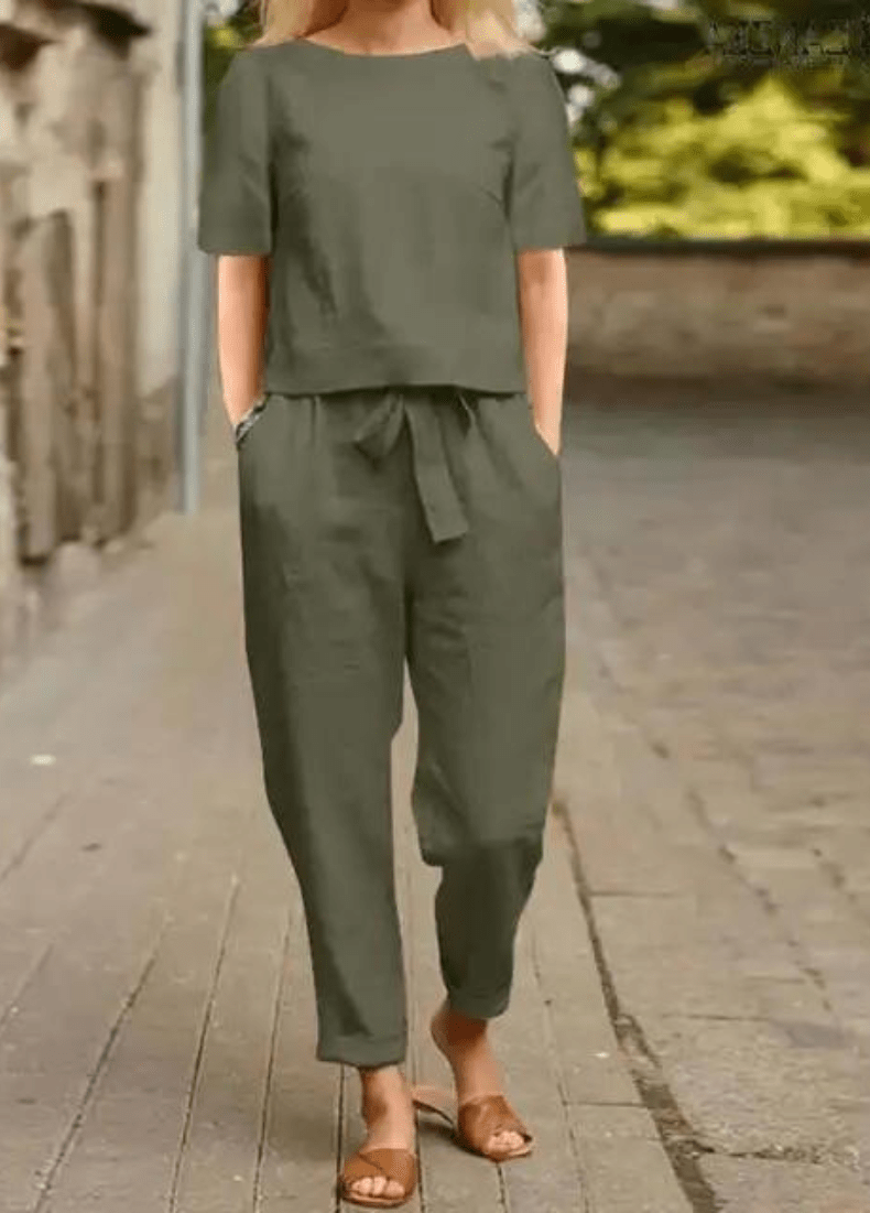 Nadia - Dames Kleding - Tweedelig Set Dames - Comfort en Stijl - Casual Elegantie - Sorata