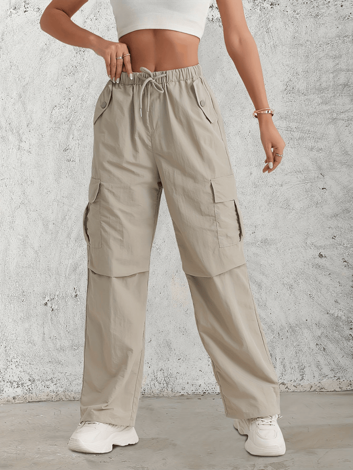 Najia | Dames Cargo Broek Met Elastische Taille En Zakken - Sorata