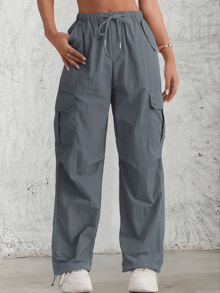 Najia | Dames Cargo Broek Met Elastische Taille En Zakken - Sorata