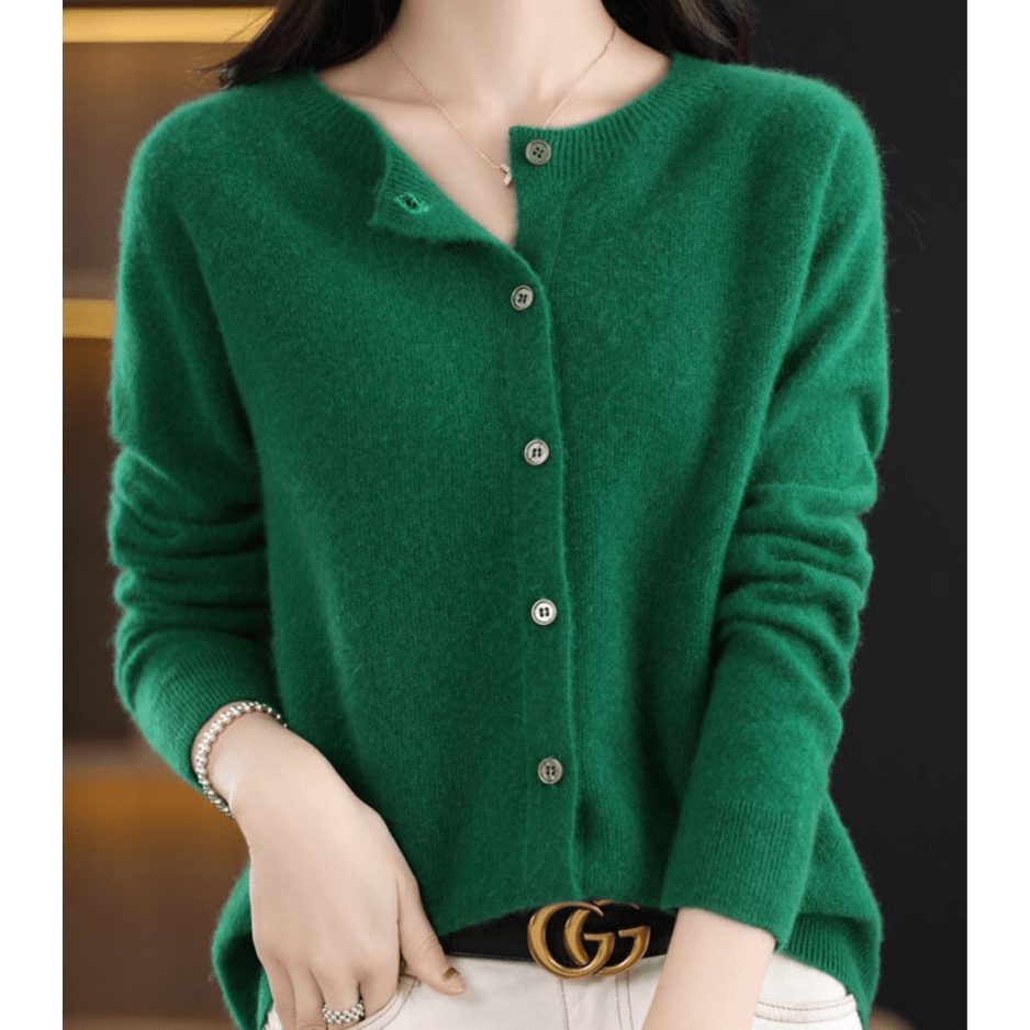 Naomi | Dames O - hals Cardigan Trui met Knopen | Warm & Comfortabel - Sorata
