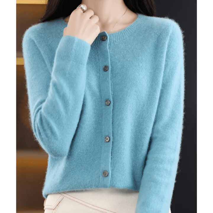 Naomi | Dames O - hals Cardigan Trui met Knopen | Warm & Comfortabel - Sorata