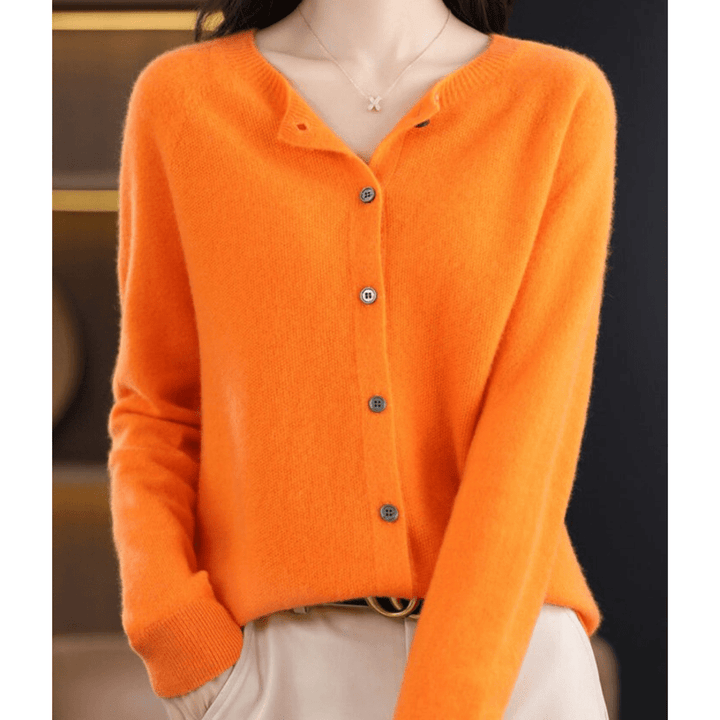 Naomi | Dames O - hals Cardigan Trui met Knopen | Warm & Comfortabel - Sorata