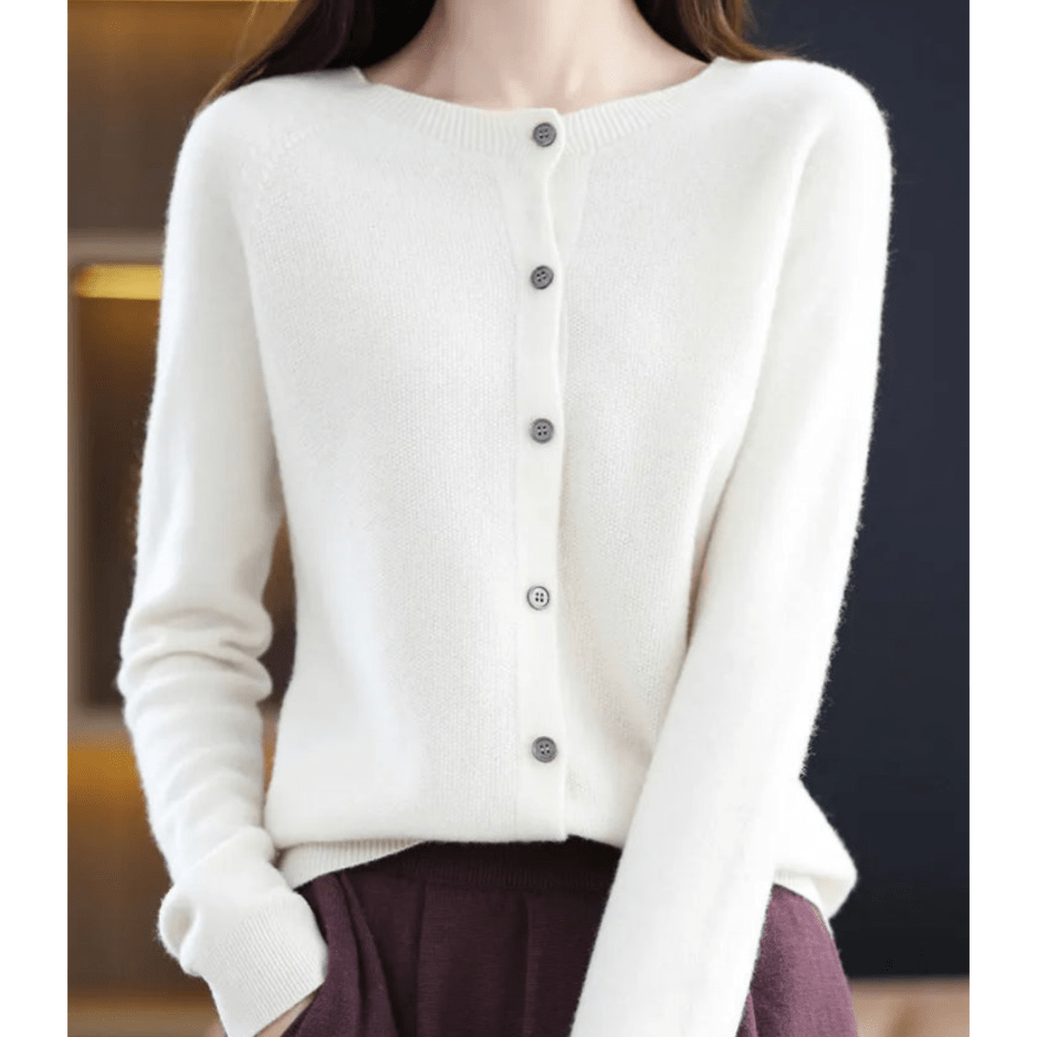 Naomi | Dames O - hals Cardigan Trui met Knopen | Warm & Comfortabel - Sorata