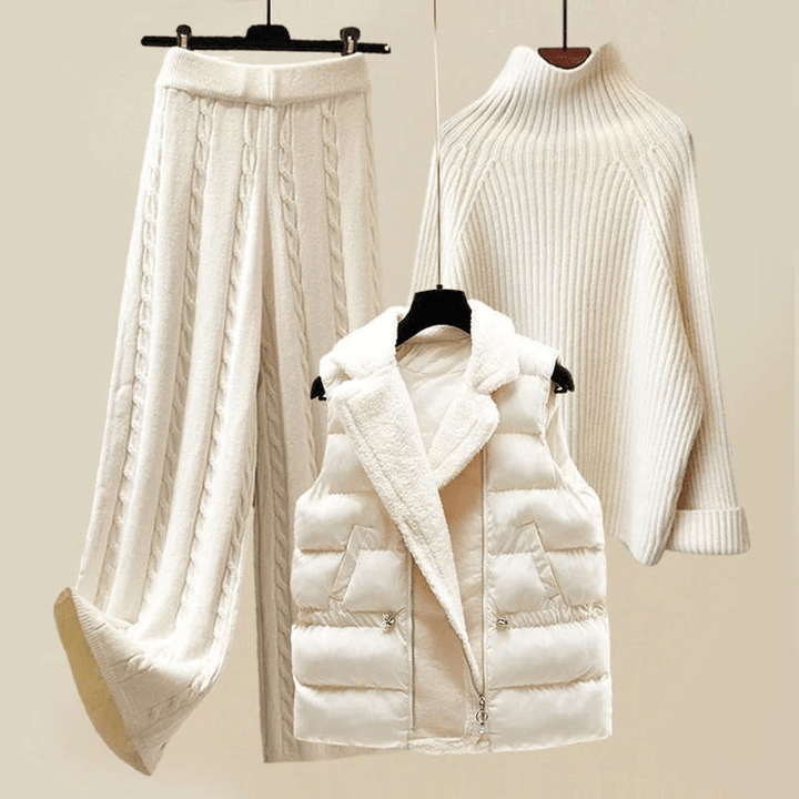 Neelam | Gebreide Driedelige Set | Dames Pak - Sorata