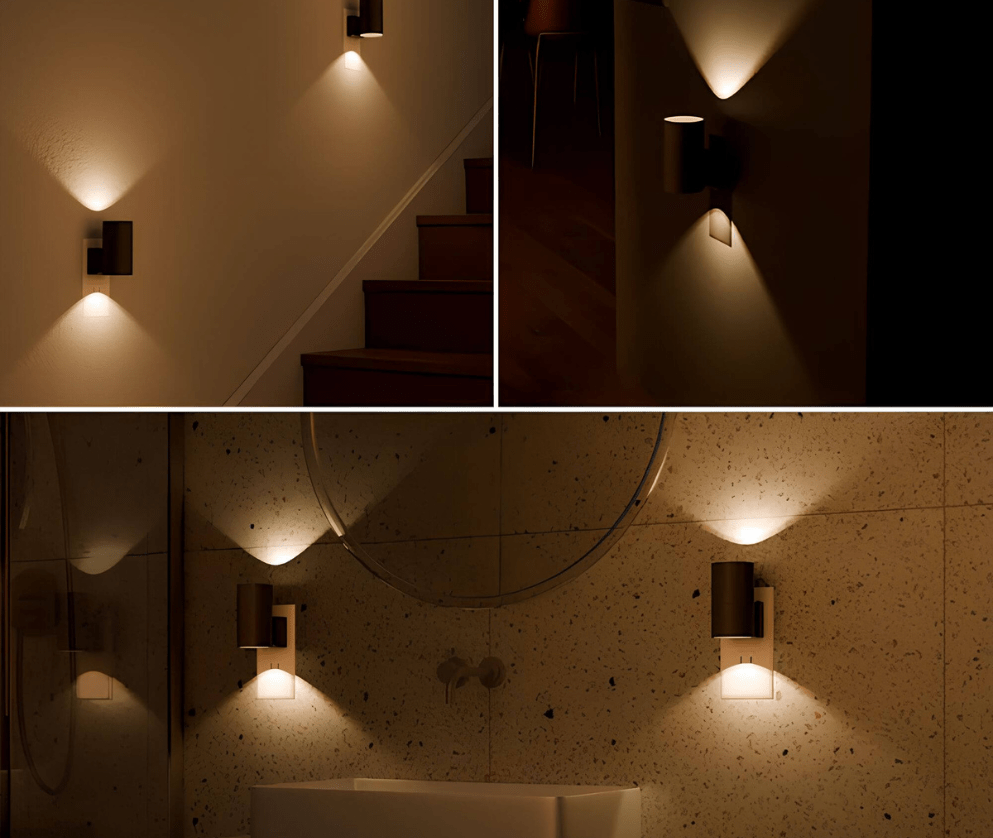 NightGlow | Dimbaar LED Nachtlampje Plug - In | Instelbare Helderheid & Compact - Sorata