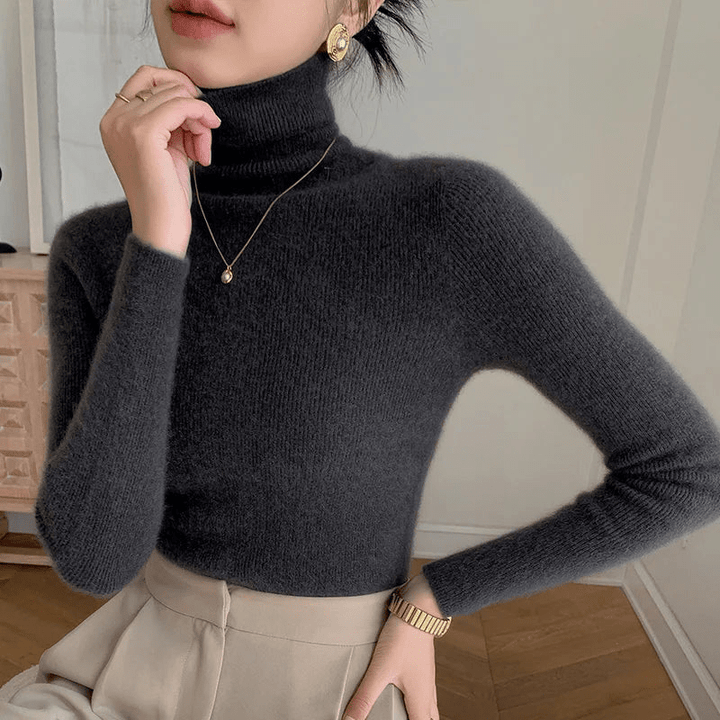 Nikki | Wollen Coltrui Met Turtleneck | Dames Vest - Sorata