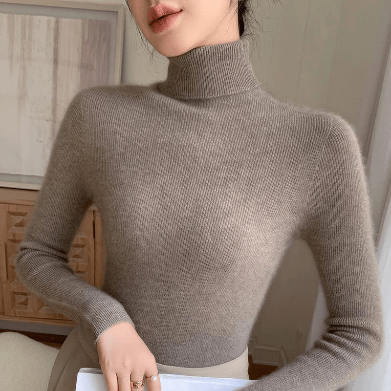 Nikki | Wollen Coltrui Met Turtleneck | Dames Vest - Sorata