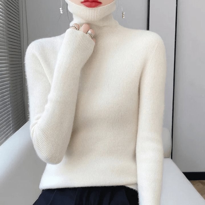 Nikki | Wollen Coltrui Met Turtleneck | Dames Vest - Sorata