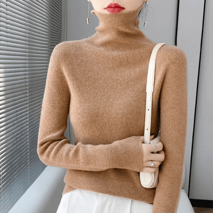 Nikki | Wollen Coltrui Met Turtleneck | Dames Vest - Sorata