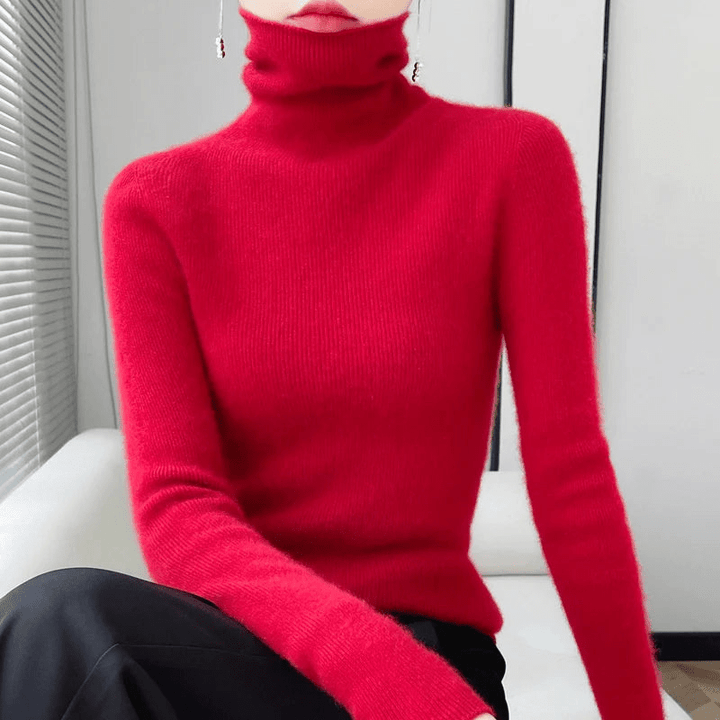 Nikki | Wollen Coltrui Met Turtleneck | Dames Vest - Sorata