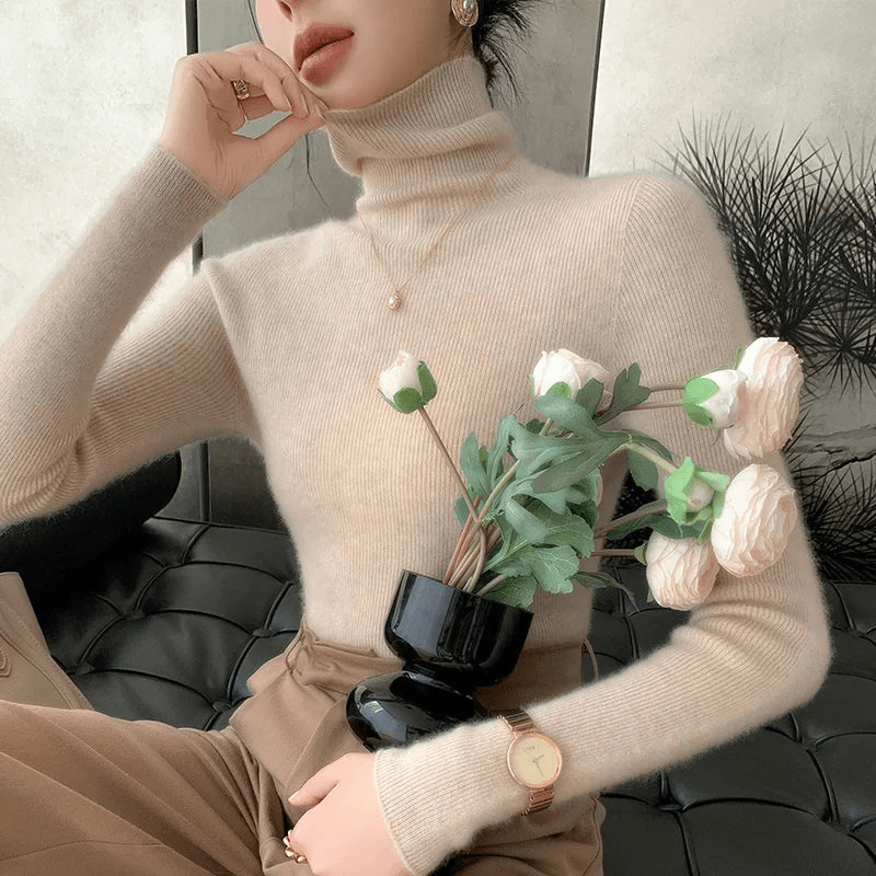 Nikki | Wollen Coltrui Met Turtleneck | Dames Vest - Sorata