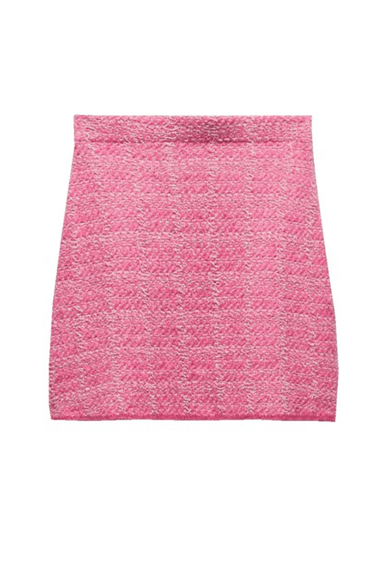 Nilu | Verfijnde Dames Set | Getextureerd Gebreid Vest Met Minirok | Chique En Trendy - Sorata