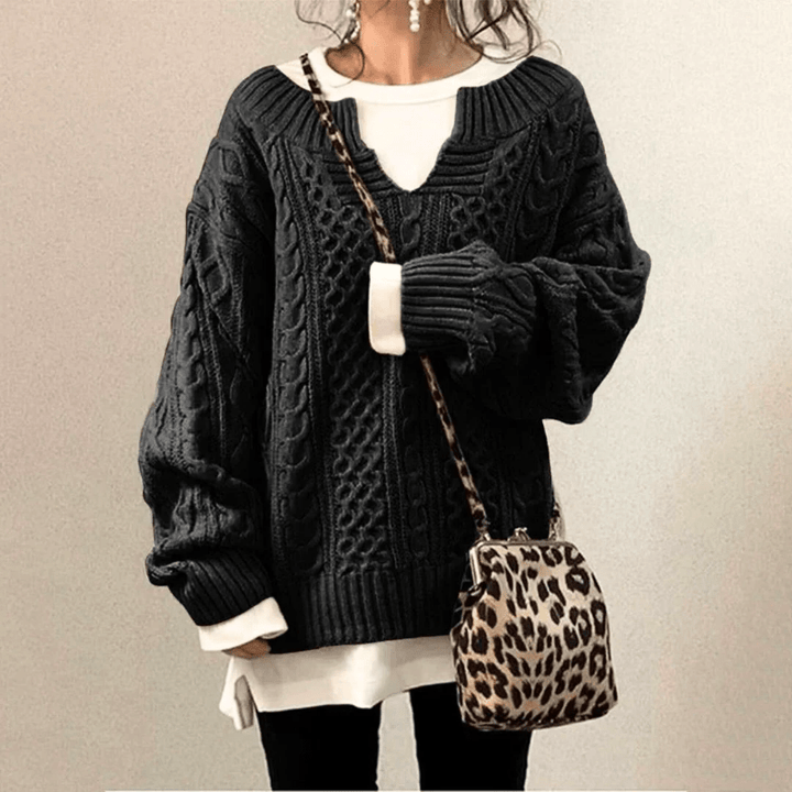 Nina | Dames Trui | Casual Gebreide trui | Warm & Comfortabel - Sorata