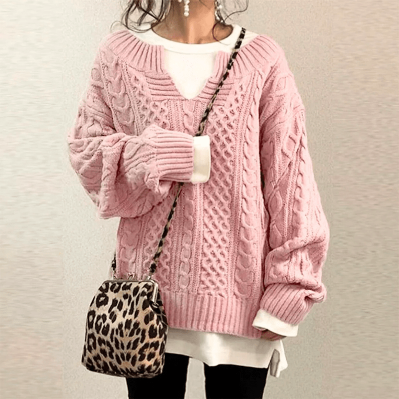 Nina | Dames Trui | Casual Gebreide trui | Warm & Comfortabel - Sorata