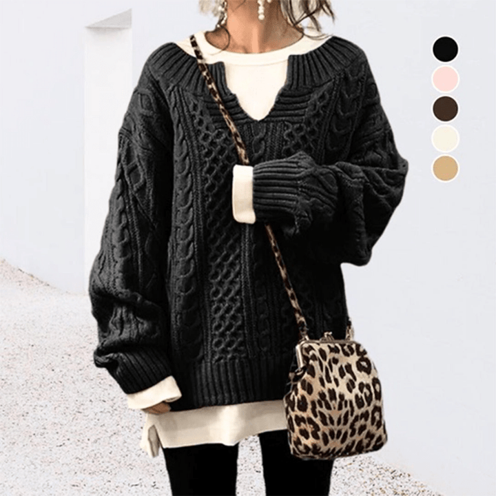 Nina | Dames Trui | Casual Gebreide trui | Warm & Comfortabel - Sorata