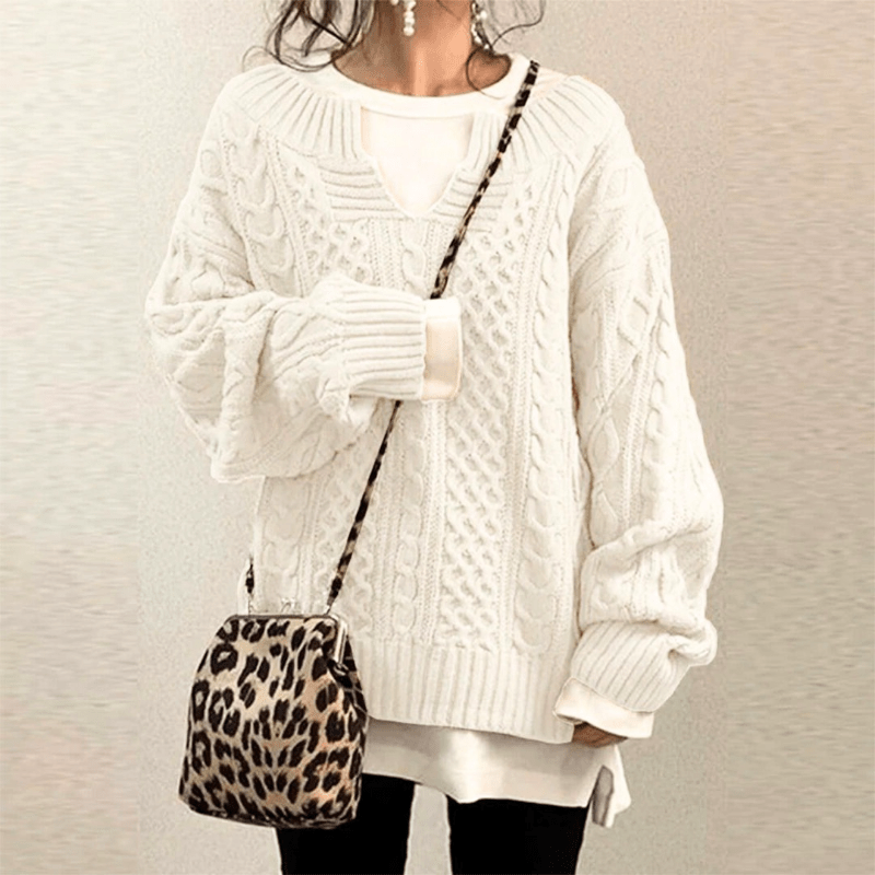 Nina | Dames Trui | Casual Gebreide trui | Warm & Comfortabel - Sorata