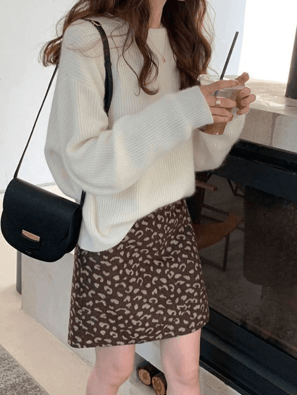 Noa | Tijdloze Effen Trui met Brede Kraag | Dames Sweater | Jumper Vest - Sorata