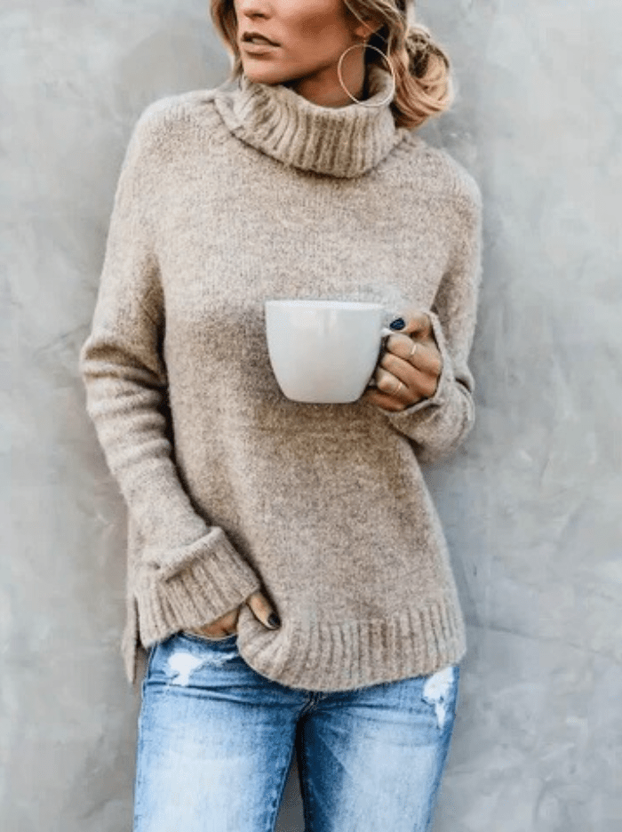 Nora - Dames Truien - Coltrui Dames - Warm & Comfortabel - Herfst & Winter Trui - Sorata