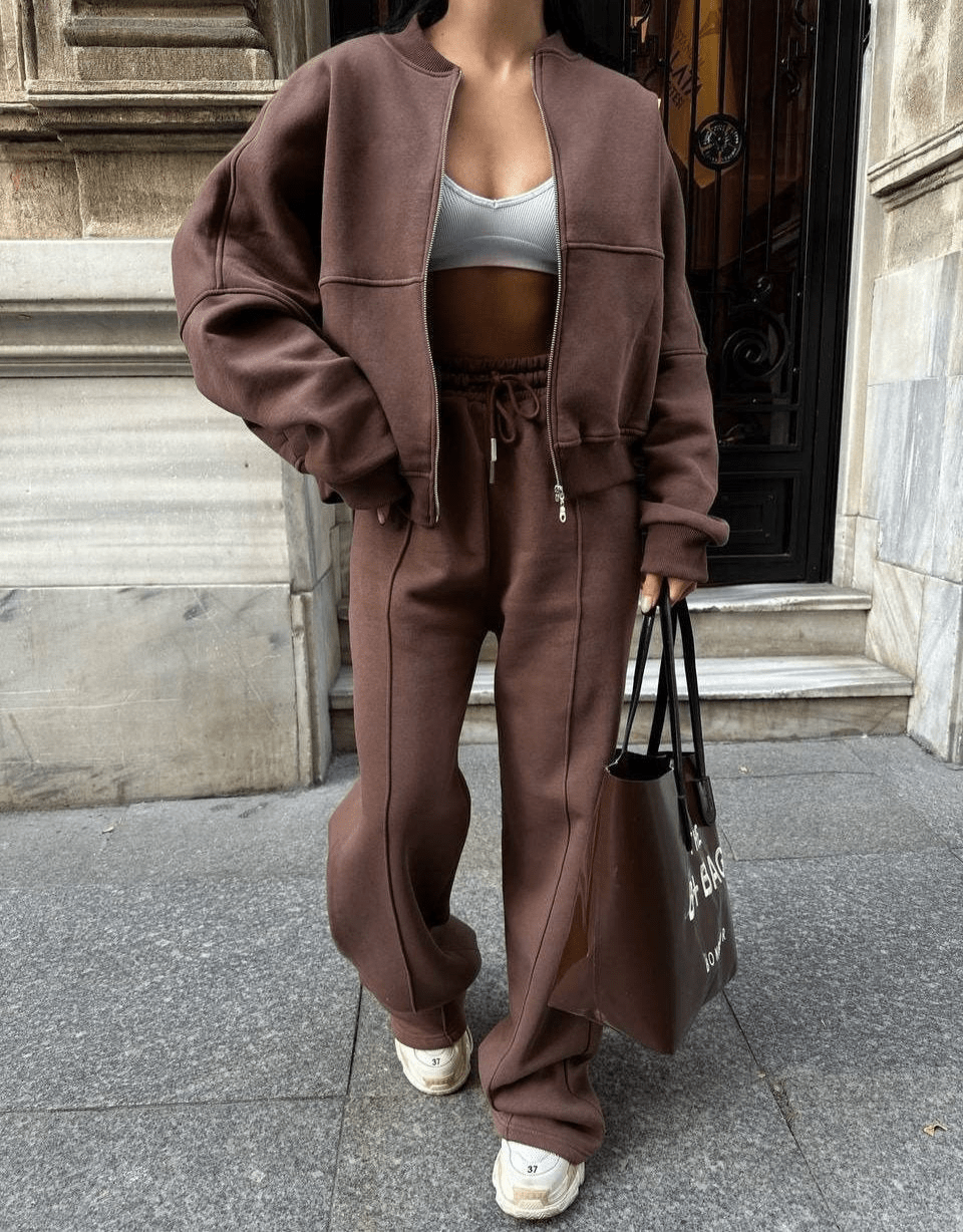 Nore | Comfy Tracksuit | Dames Sportpak | Comfortabele Tweedelige Kleding Set - Sorata