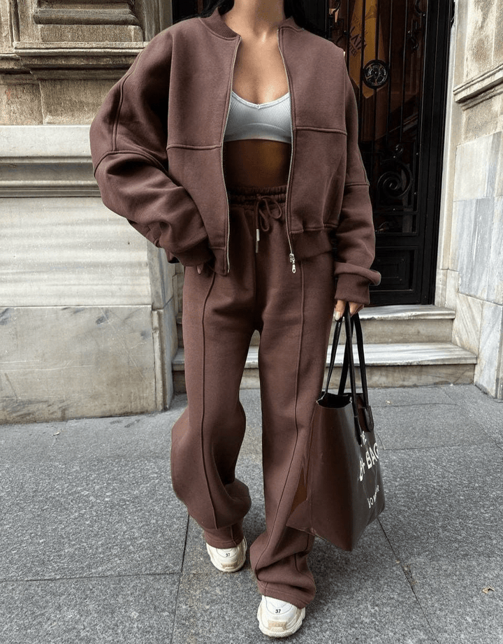 Nore | Comfy Tracksuit | Dames Sportpak | Comfortabele Tweedelige Kleding Set - Sorata