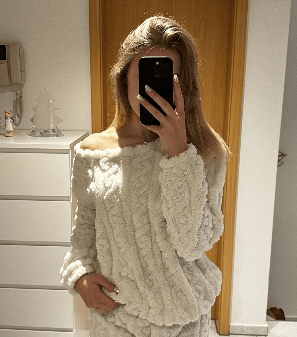 Nori | Ultrazachte Fleece Dames Pyjama Set Met Comfortabele Pasvorm - Sorata