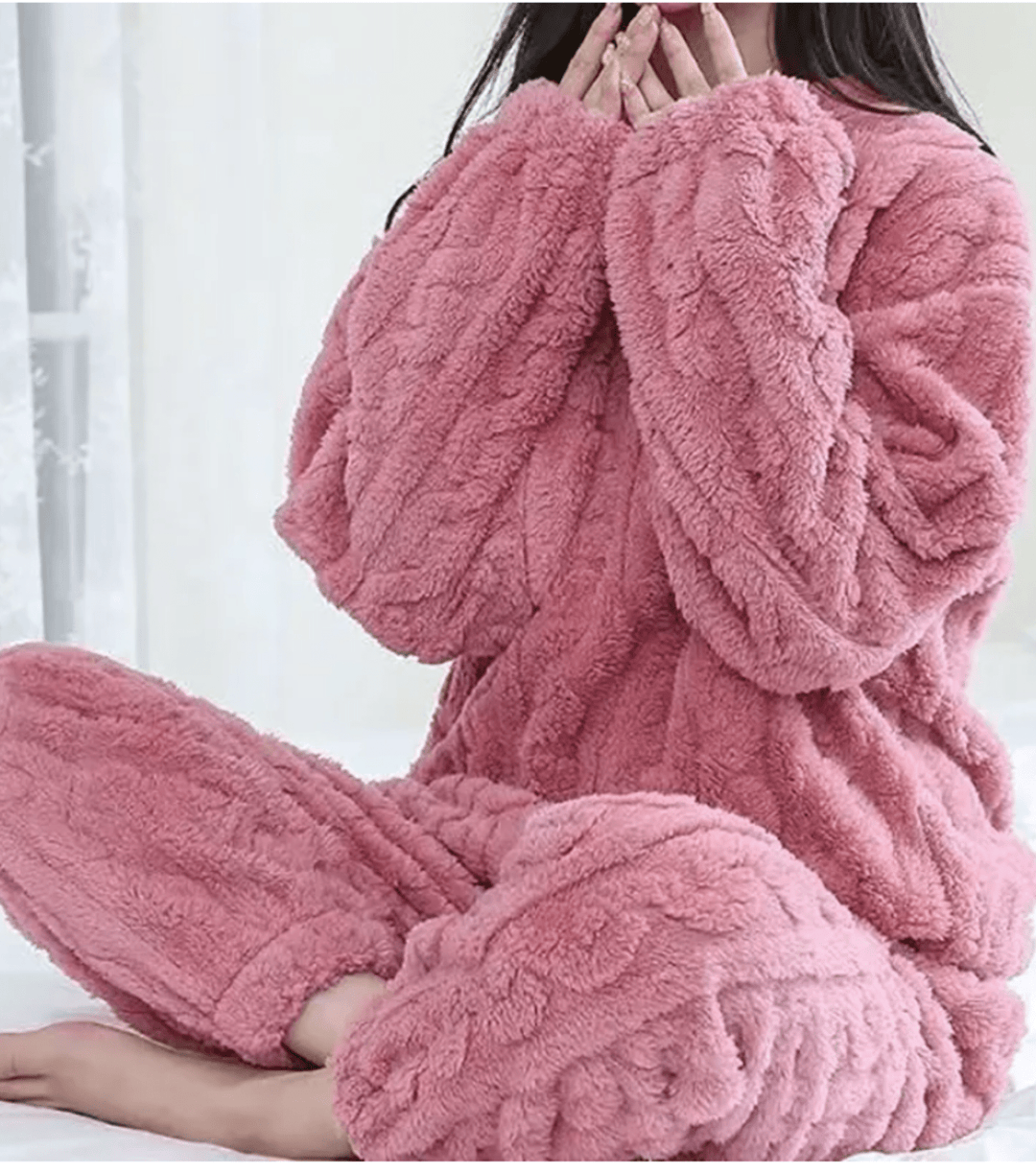 Nori | Ultrazachte Fleece Dames Pyjama Set Met Comfortabele Pasvorm - Sorata