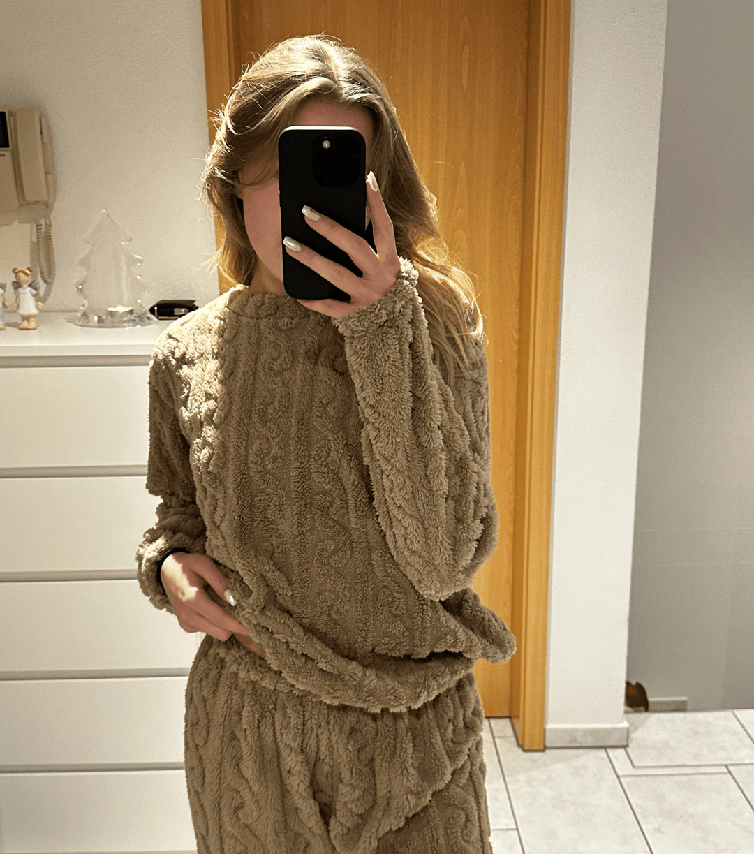 Nori | Ultrazachte Fleece Dames Pyjama Set Met Comfortabele Pasvorm - Sorata