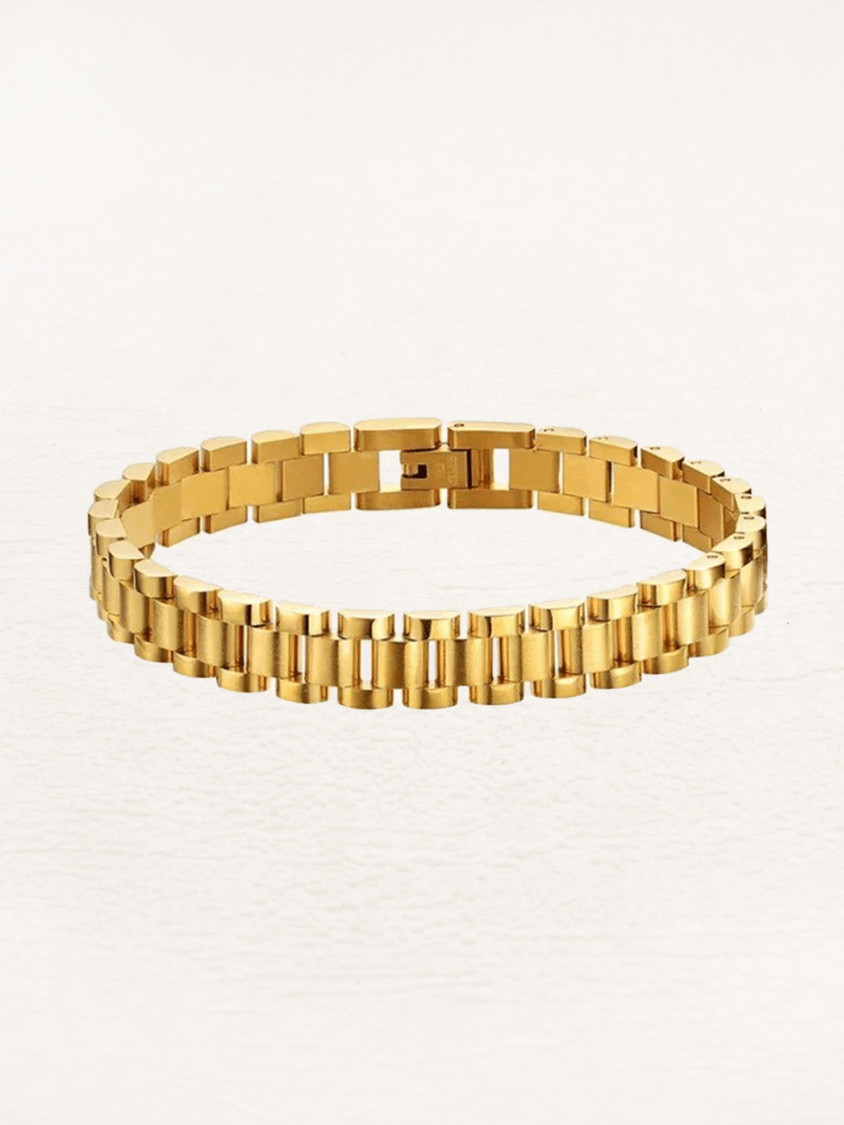 Nova | Brede Schakelarmband Goud voor Dames & Heren | Elegante Sieraden - Sorata