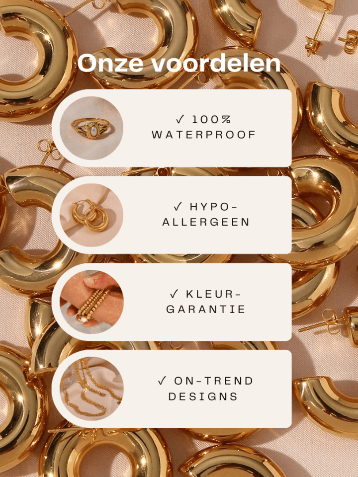 Nova | Brede Schakelarmband Goud voor Dames & Heren | Elegante Sieraden - Sorata