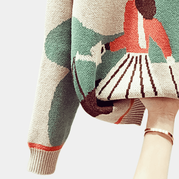 Ohani | Warme Gebreide Trui | Dames Sweater | Jumper Vest - Sorata