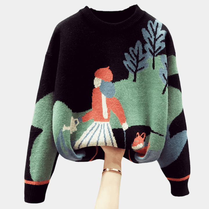 Ohani | Warme Gebreide Trui | Dames Sweater | Jumper Vest - Sorata