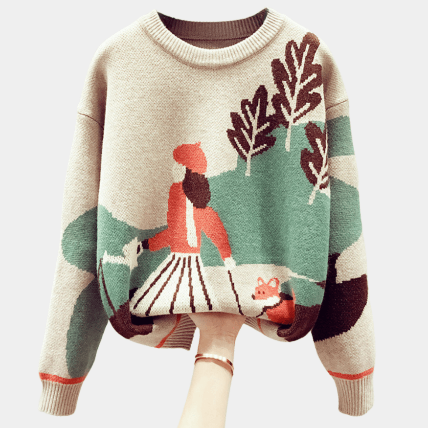 Ohani | Warme Gebreide Trui | Dames Sweater | Jumper Vest - Sorata