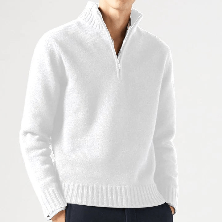 Oliva | Kasjmier Trui met Rits | Heren Sweater | Jumper Vest - Sorata