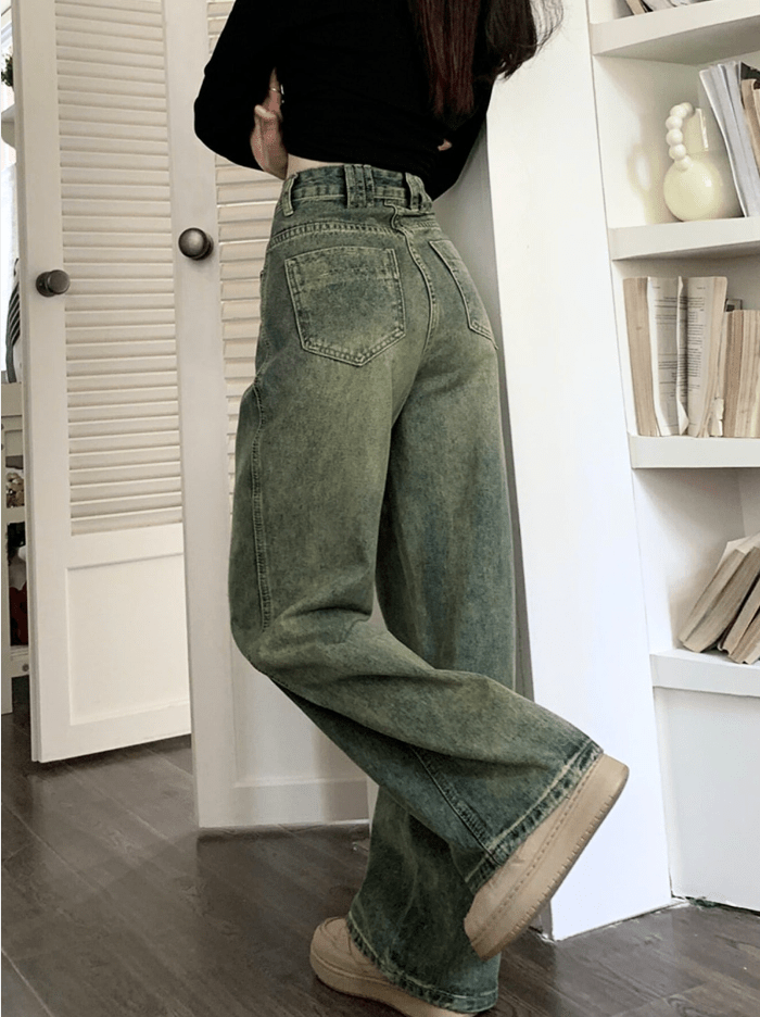 Olivia | Broek Dames | Baggy Denim Jeans | Trendy Retro Ontwerp - Sorata