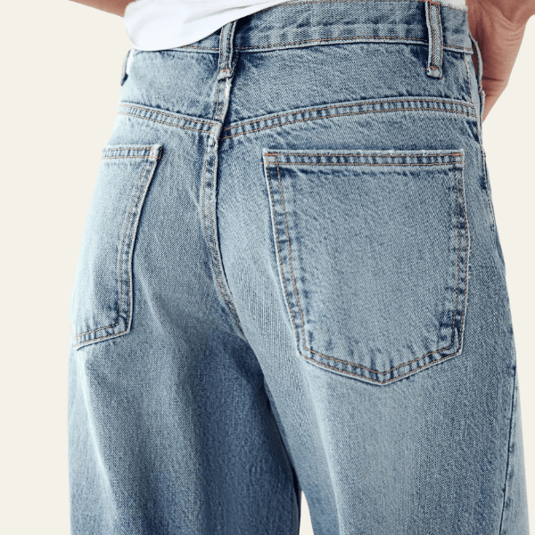 Perry | Trendy Dames Broek | Wijde Denim Jeans Met Hoge Taille | Stijlvol En Comfortabel - Sorata