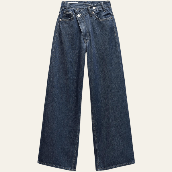 Perry | Trendy Dames Broek | Wijde Denim Jeans Met Hoge Taille | Stijlvol En Comfortabel - Sorata