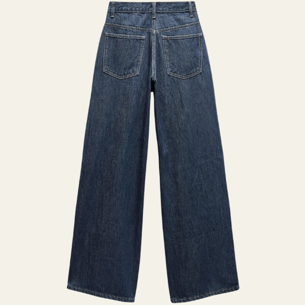 Perry | Trendy Dames Broek | Wijde Denim Jeans Met Hoge Taille | Stijlvol En Comfortabel - Sorata