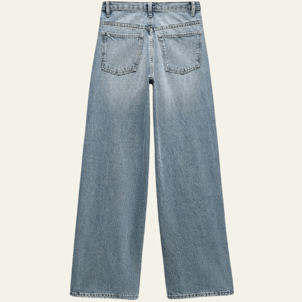 Perry | Trendy Dames Broek | Wijde Denim Jeans Met Hoge Taille | Stijlvol En Comfortabel - Sorata