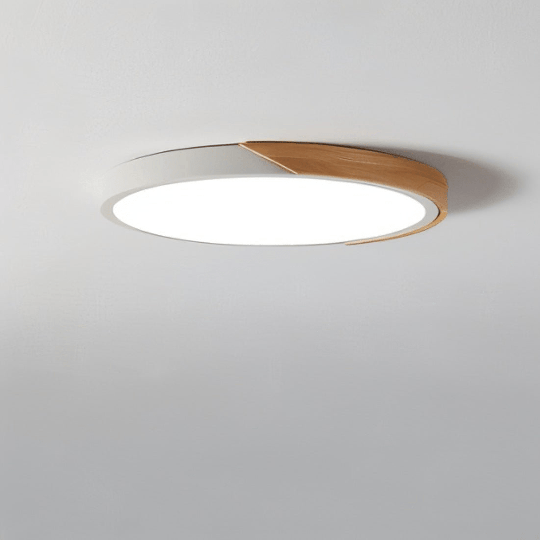 Phella | Moderne Plafondlamp | Energiezuinige LED Verlichting | Warme Houtafwerking - Sorata