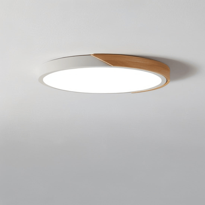 Phella | Moderne Plafondlamp | Energiezuinige LED Verlichting | Warme Houtafwerking - Sorata