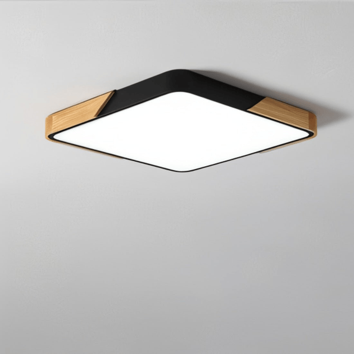 Phella | Moderne Plafondlamp | Energiezuinige LED Verlichting | Warme Houtafwerking - Sorata