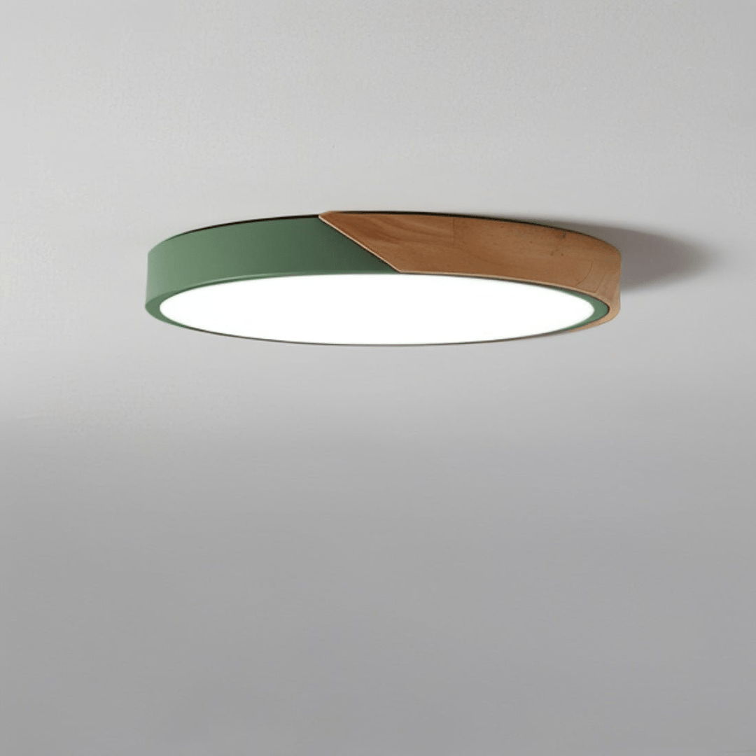 Phella | Moderne Plafondlamp | Energiezuinige LED Verlichting | Warme Houtafwerking - Sorata