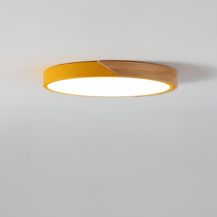 Phella | Moderne Plafondlamp | Energiezuinige LED Verlichting | Warme Houtafwerking - Sorata