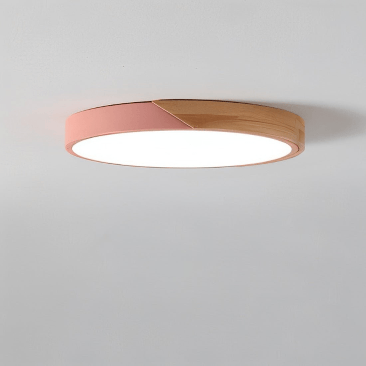 Phella | Moderne Plafondlamp | Energiezuinige LED Verlichting | Warme Houtafwerking - Sorata