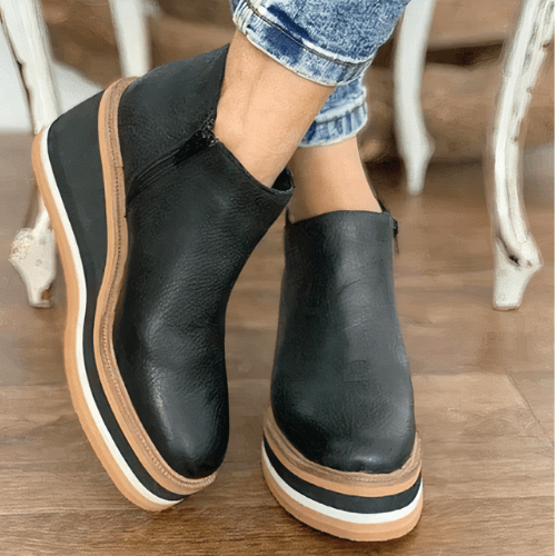 Raine Dames Enkellaarsjes - Comfortabel - Enkel Laarsjes met Rits - Casual & Chic - Sorata