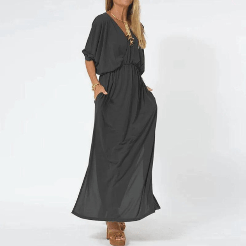 Raisa - Jurk Dames - Jurk met Hoge Taille - Elegant - Vintage Kledingstijl - Retro Look - Sorata