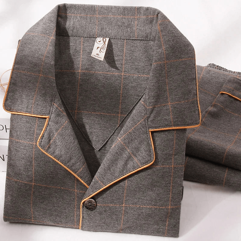 Reeve | Katoenen Heren Pyjama Set | Ontspannen Slaapkleding | Ademende Stof - Sorata